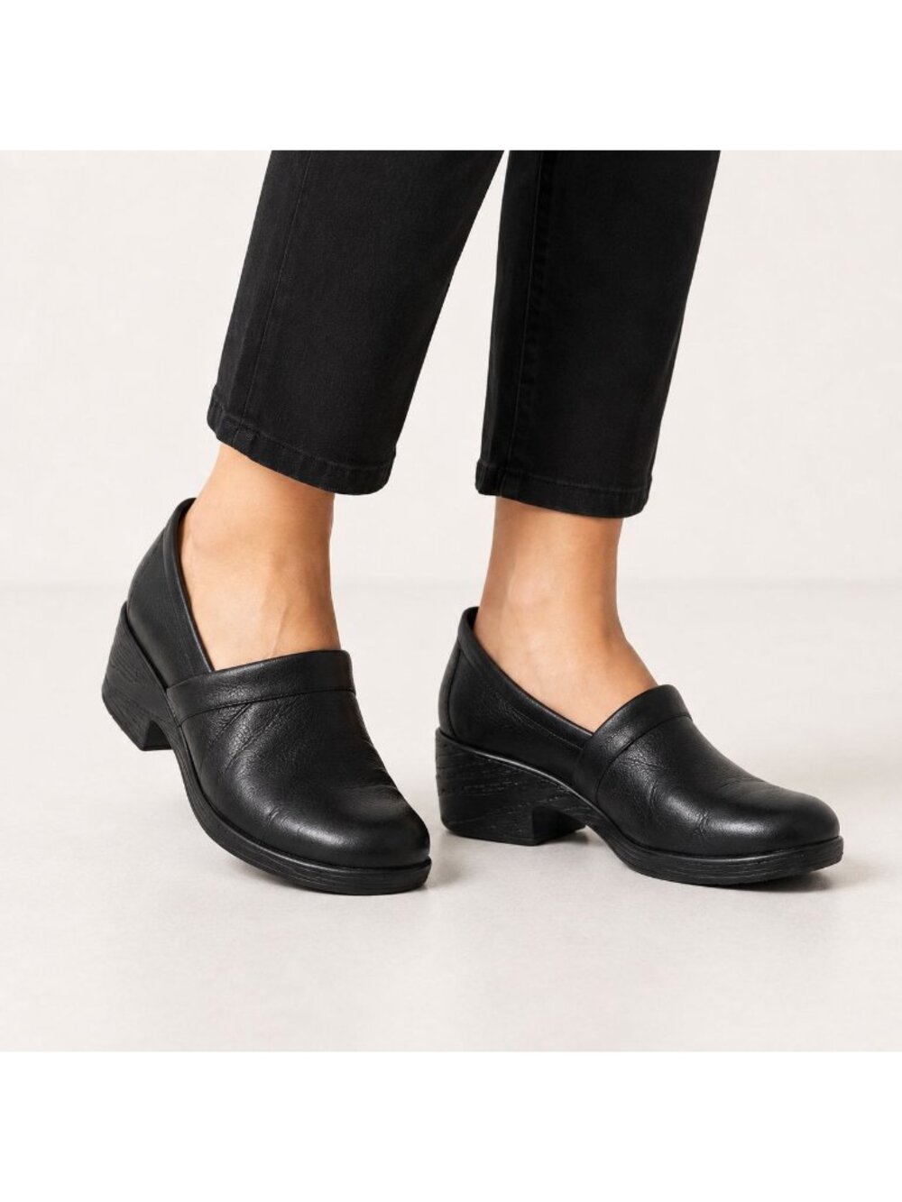 BØC | Born Concept Nadiyya Shoes Leather Slip On Clog Black Size 10 M